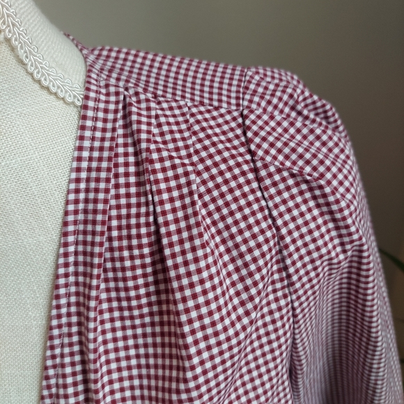 Madewell size L gingham blouse - Picture 8 of 10